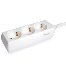 Equip Multiprise 3 Prises avec Interrupteur - Blanc, Câble 1,5 m, 3500 W, 16 A