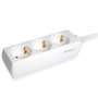 Equip Multiprise 3 Prises avec Interrupteur - Blanc, Câble 1,5 m, 3500 W, 16 A