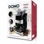 Domo DO721K Cafetière à filtre avec moulin intégré, Noir/acier