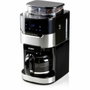 Domo DO721K Cafetière à filtre avec moulin intégré, Noir/acier