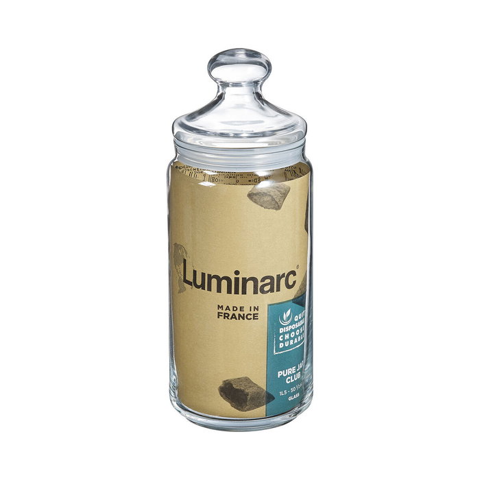 Luminarc Tarro Club Verre avec Couvercle 1,5 L Transparent