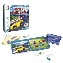 Smart Games - Juego Pole Position SGT2001 - Jeu Magnétique de Courses de Voiture Intelligent - Défis de Logique - À Partir de 7 Ans