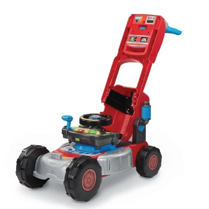 VTech Baby Super Tracteur Magi'Tondeuse Évolutif 3 en 1 - Jouet Porteur Interactif pour Enfant 12 à 36 Mois - Multicolore