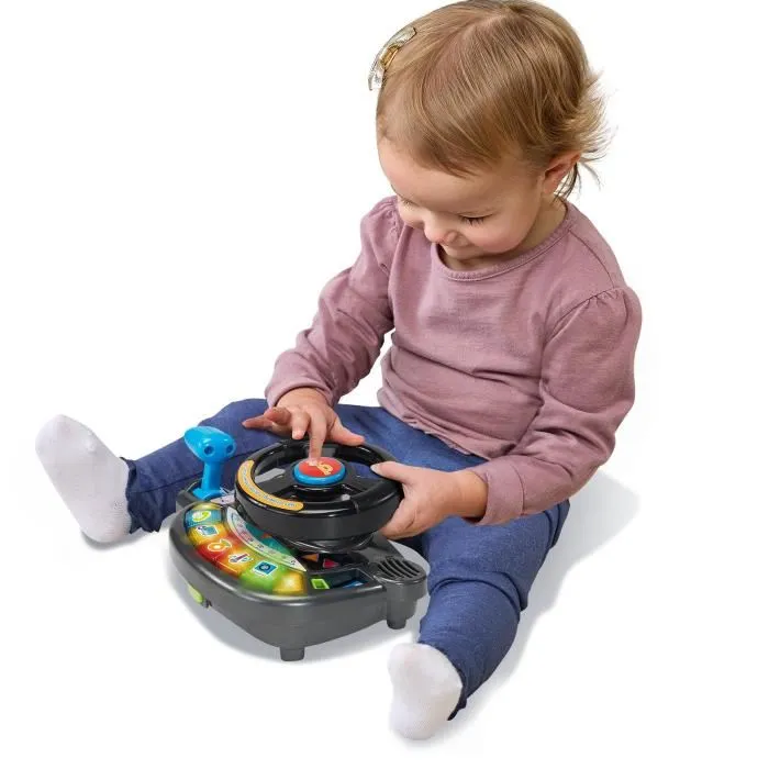 VTech Baby Super Tracteur Magi'Tondeuse Évolutif 3 en 1 - Jouet Porteur Interactif pour Enfant 12 à 36 Mois - Multicolore