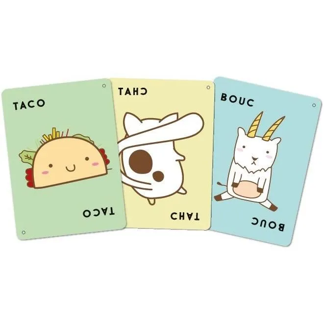 Blue Orange Jeu de société Taco Verso Bouc Cheese Pizza - Jeu d'ambiance et de rapidité - 2 à 8 joueurs - À partir de 8 ans - Durée de partie 10 min Blue Orange Jeu de société Taco Verso Bouc Cheese Pizza - Jeu d'ambiance et de rapidité - 2 à 8 joueurs - À partir de 8 ans - Durée de partie 10 min