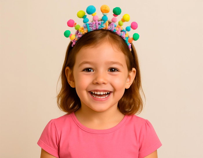 Innspiro MAXI PACK Pompons à enfiler couleurs assorties 25mm 600u.