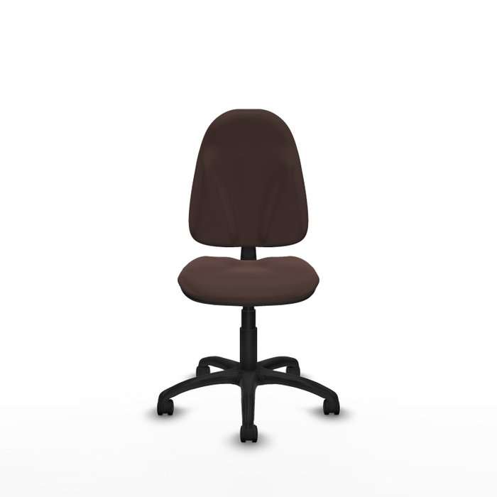PIQUERAS Y CRESPO Chaise de bureau Algarra sans accoudoirs, similicuir marron foncé