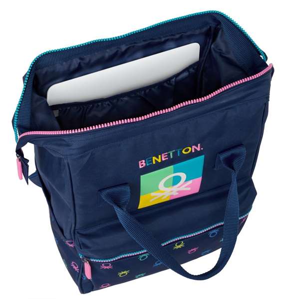 Benetton Sac à dos Cool pour ordinateur portable 13 pouces (27 x 40 x 19 cm) Benetton Sac à dos Cool pour ordinateur portable 13 pouces (27 x 40 x 19 cm)