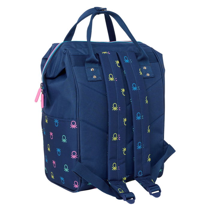 Sacoche pour Portable Benetton Cool Blue marine 27 x 40 x 19 cm Sacoche pour Portable Benetton Cool Blue marine 27 x 40 x 19 cm