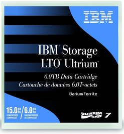 IBM 38L7302 Cassette LTO-7 Ultrium, 6.0 To / 15 To compressé, noir