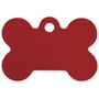 Plaque d'identification pour collier Imarc Bone Rouge