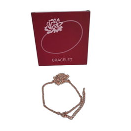 Christina Aguilera Bracelet Touch of Seduction en métal doré rose pour femme, réglable 17-22 cm