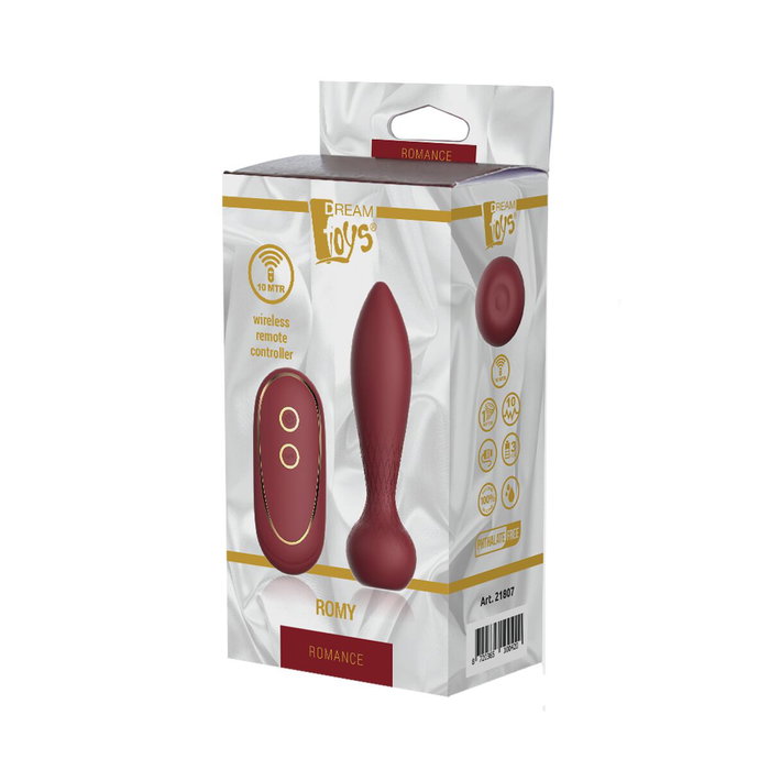 Vibromasseur anal Dream Toys Romance Romy Rouge