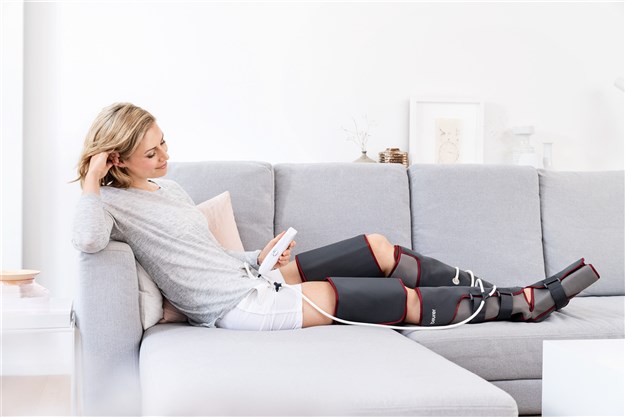 Beurer FM-150 PRO Appareil de Pressthérapie Maison - Bottes de Massage pour Améliorer la Circulation, Jambes Lourdes et Varices