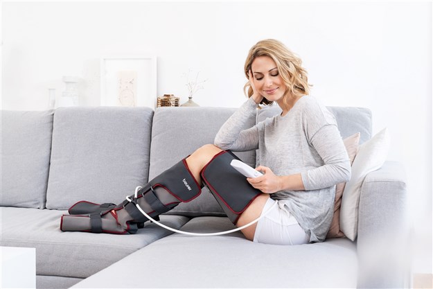 Beurer FM-150 PRO Appareil de Pressthérapie Maison - Bottes de Massage pour Améliorer la Circulation, Jambes Lourdes et Varices