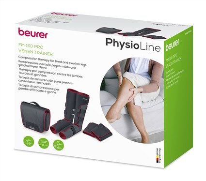 Beurer FM-150 PRO Appareil de Pressthérapie Maison - Bottes de Massage pour Améliorer la Circulation, Jambes Lourdes et Varices