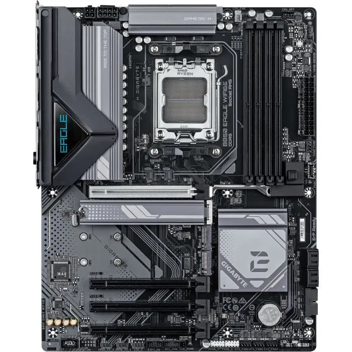 Gigabyte Carte Mère B850 EAGLE WIFI6E AM5 - Wi-Fi 6E, DDR5 8200MHz, USB 3.2 Gen 2 pour AMD Ryzen 7000/8000/9000