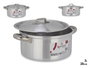 Kinvara Casserole en aluminium 20 cm 3 L argentée compatible gaz, four et lave-vaisselle (Set de 10)