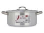 Kinvara Casserole en aluminium 20 cm 3 L argentée compatible gaz, four et lave-vaisselle (Set de 10)