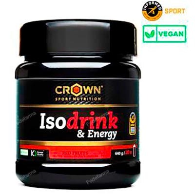 CROWN SPORT NUTRITION Isodrink & Energy Fruits Rouges 640g CROWN SPORT NUTRITION Isodrink & Energy Fruits Rouges 640g