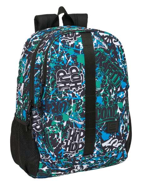 Safta Go Mochila à roulettes Graffiti 32x44x16 cm cartable enfant Safta Go Mochila à roulettes Graffiti 32x44x16 cm cartable enfant