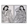 Home ESPRIT Toile Foam 83 x 4 x 123 cm, Effet 3D
