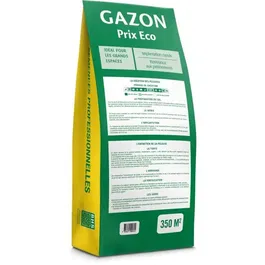 BHS - Semences de gazon 1er prix Eco - 10 kg - Implantation rapide, resistance au pietinement pour grandes surfaces
