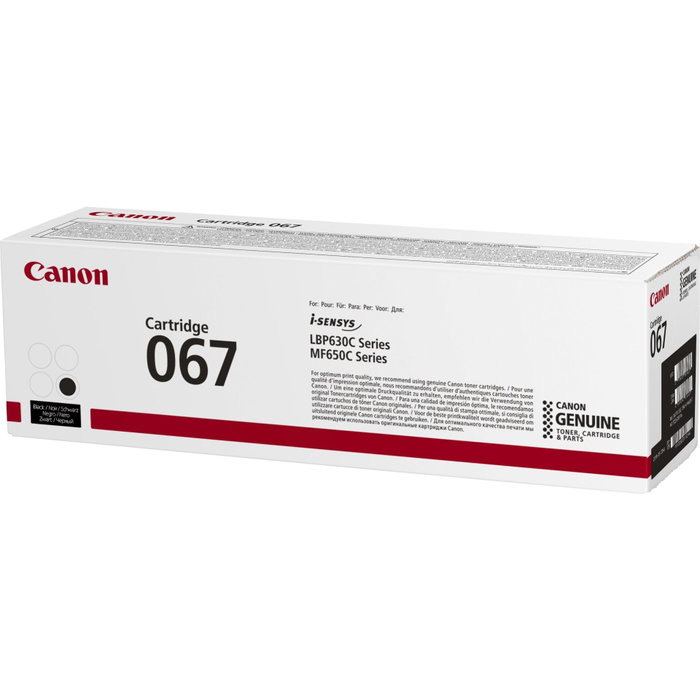 Canon 067 Noir Cartouche de Toner Canon 067 Noir Cartouche de Toner