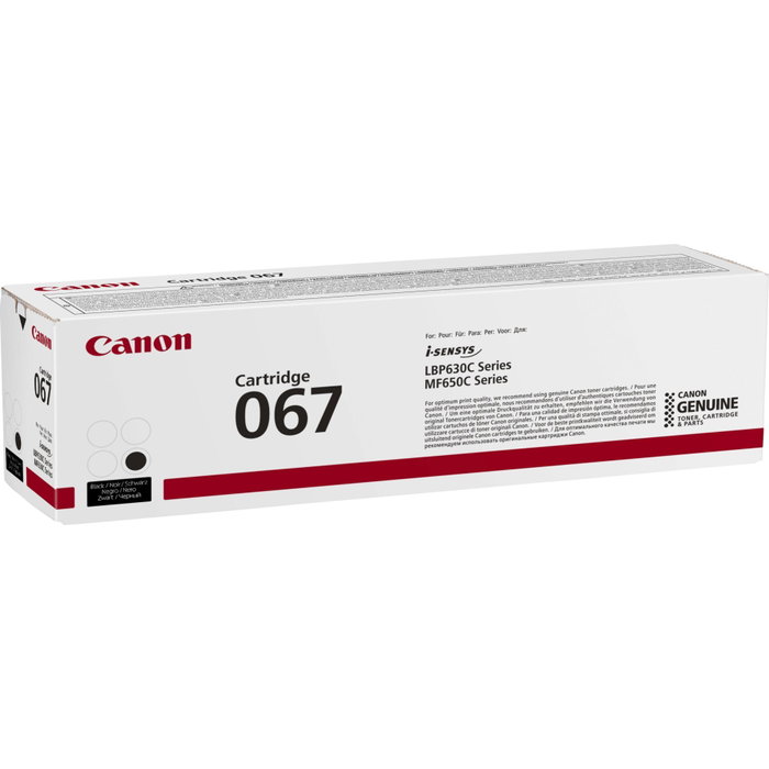 Canon 067 Noir Cartouche de Toner Canon 067 Noir Cartouche de Toner
