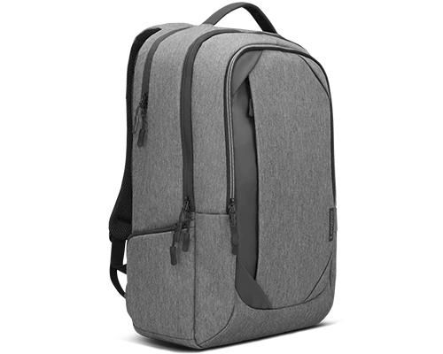 Lenovo Business Casual Sac à Dos 17 Pouces, 24L, Polyester Résistant à l'Eau, Gris Charbon, pour Professionnels, Compartiment Ordinateur 17,3 Pouces, 840g