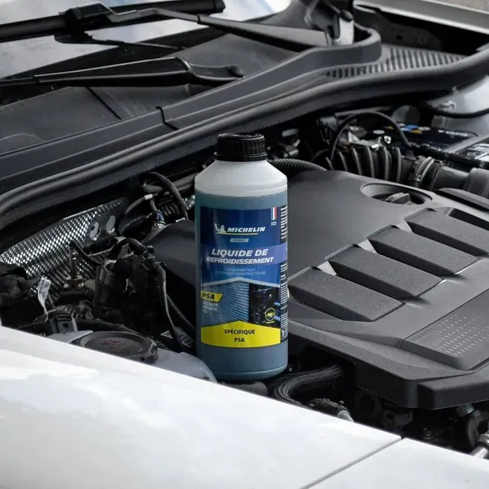 Michelin - Liquide de refroidissement bleu pour véhicules Peugeot, Citroën, DS - Norme PSA - Protection -35°C à +123°C - Anti-corrosion - 1L