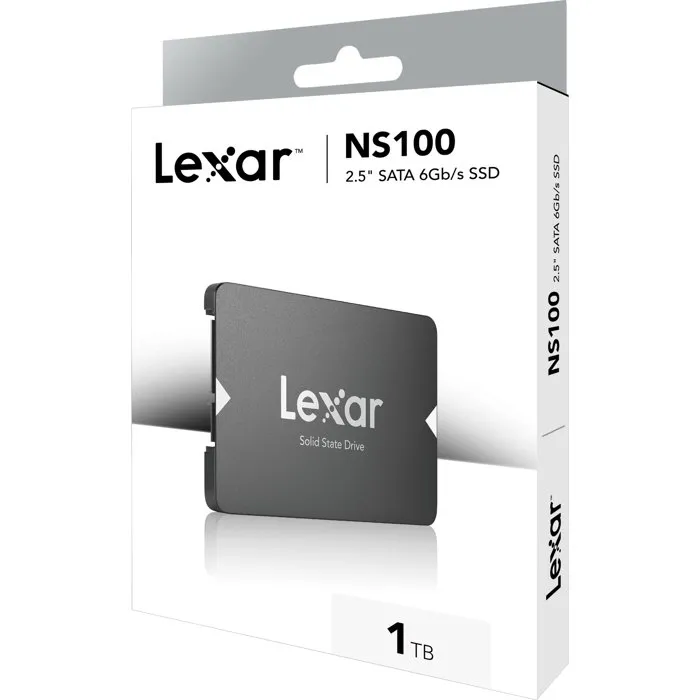 Lexar NS100 512 Go SSD 2,5 pouces SATA III Lexar NS100 512 Go SSD 2,5 pouces SATA III
