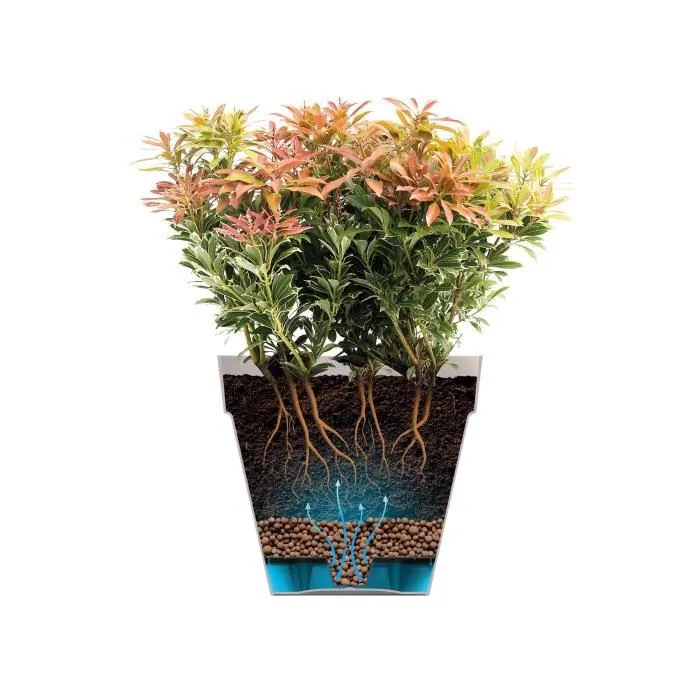 Elho Pot de fleurs Loft Urban Rond avec roues, réservoir d'eau intégré - Rouge, Diamètre 38.5 cm x Hauteur 35 cm, Extérieur, 100% recyclé Elho Pot de fleurs Loft Urban Rond avec roues, réservoir d'eau intégré - Rouge, Diamètre 38.5 cm x Hauteur 35 cm, Extérieur, 100% recyclé