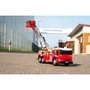 Dickie - Camion de pompiers télécommandé avec échelle extensible, sons, lumières et projection d'eau - Jouet pour enfants à partir de 3 ans