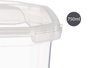 LEKNES Boîte de conservation rectangulaire 750 ml Plastique transparent 12.8x7.5x13.5 cm Hermétique Micro-ondes (Set de 24)