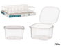 LEKNES Boîte de conservation rectangulaire 750 ml Plastique transparent 12.8x7.5x13.5 cm Hermétique Micro-ondes (Set de 24)