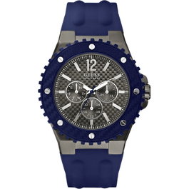 Guess W11619G2 avec bracelet bleu et boîtier gris