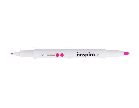 Innspiro Marqueur COLORING double pointe rose 0,4mm/0,8mm