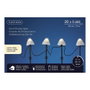 Lumineo Set de piquets LED de jardin Mini Champignon Blanc (20 Unités)身
