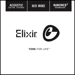 Elixir C.INDIVIDUAL ACÚSTICA NANOWEB 80/20 BRONZE ENTORCHADA 023 - Set de 4