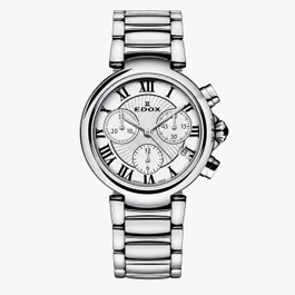 Edox 10220-3M-AR Montre Chronographe pour Femme