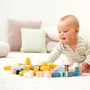 Ecoiffier Bb Abrick 7933 - Sac de rangement Demi-Lune avec 60 Briques - Jeu de construction pour bébé dès 12 mois - Maximum de combinaisons