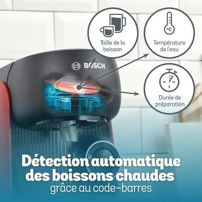 Bosch Tassimo Finesse TAS163E Noir avec 3 packs T-discs