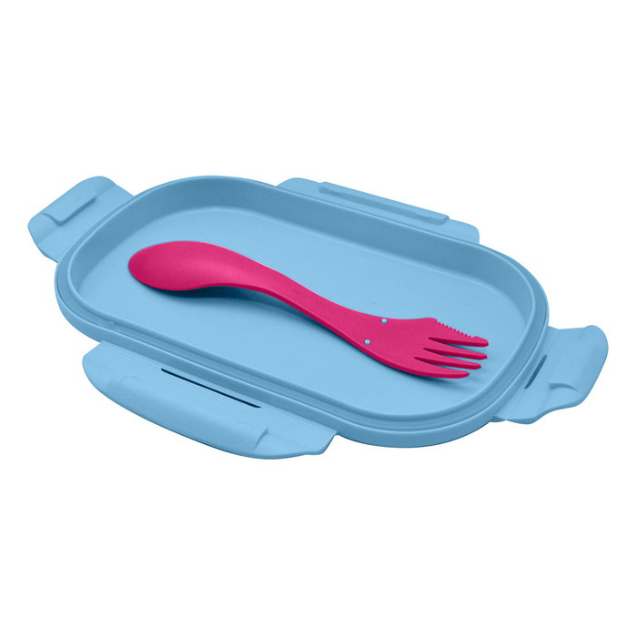 Kids Licensing Sandwichera avec couverts Minnie MN30016 - Sandwichera pour enfants avec deux compartiments et fermeture hermétique