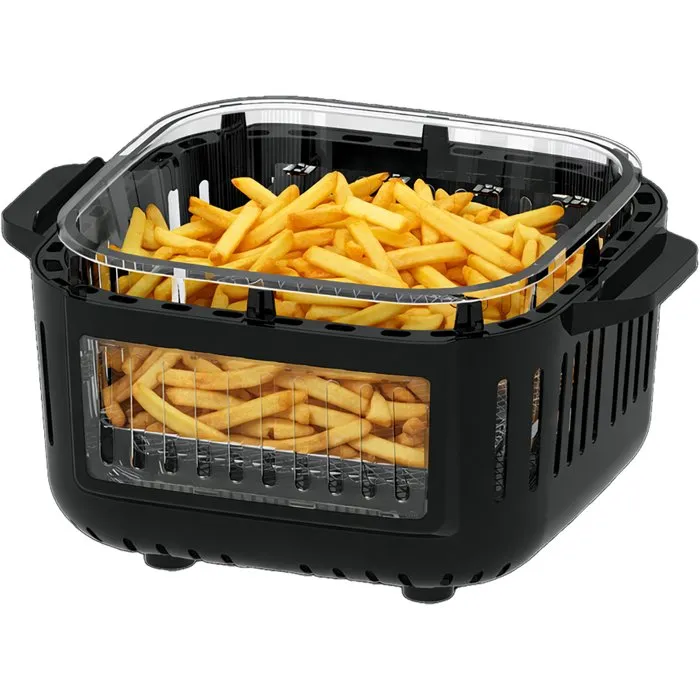Continental Edison CEFR642G - Friteuse à air sans huile en verre - Noir