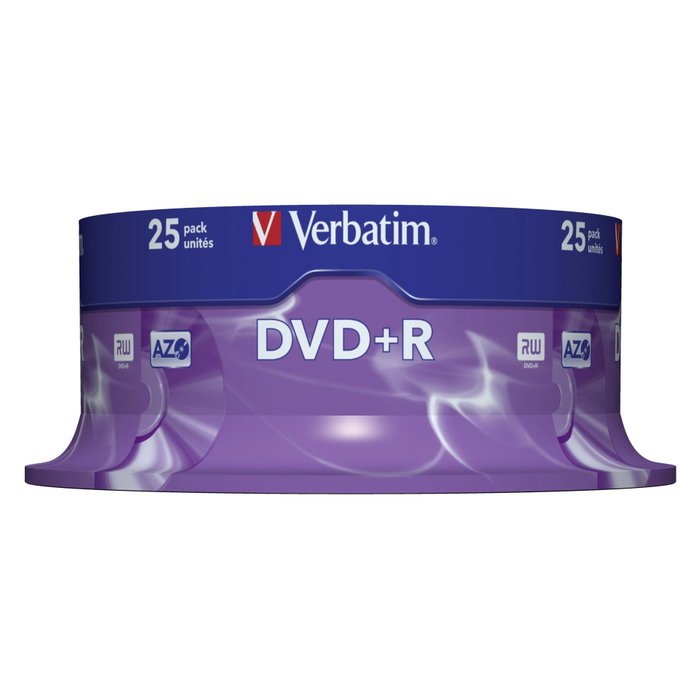 Verbatim DVD+R Matt Silver 4,7 Go, 25 pièces