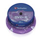 Verbatim DVD+R 25 Pièces - Support d'Enregistrement Argent Mat pour Données, Vidéo, Photo et Musique