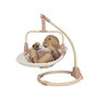 Decuevas Chaise bébé balançoire Tulipe 3-en-1 pour poupées jusqu'à 50 cm - Dimensions 30x31x60 cm, en métal, plastique et polyester