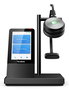 Yealink WH66 Écouteur sans fil mono UC-DECT avec station de travail, écran tactile, chargeur Qi sans fil et réduction de bruit acoustique pour Microsoft Teams
