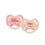 Dodie Lot de 2 sucettes anatomiques Panda Roux +6 mois